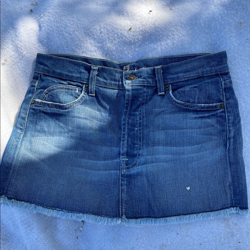 7 for all Mankind Jean skirt